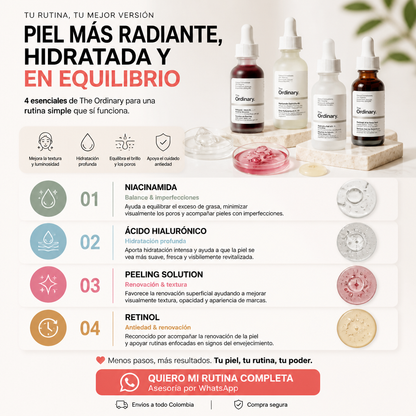 Rutina Facial Completa The Ordinary x4