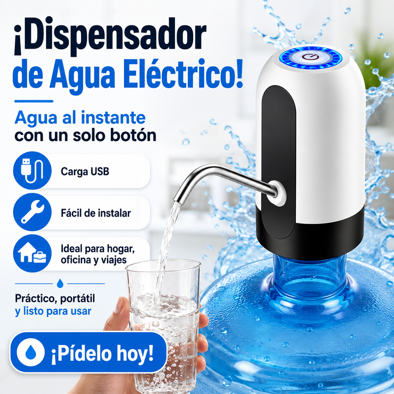 DISPENSADOR  DE AGUA ELÉCTRICO