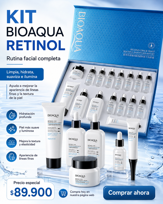 KIT FACIAL BIOAQUA DE LUJO – 16 PIEZAS