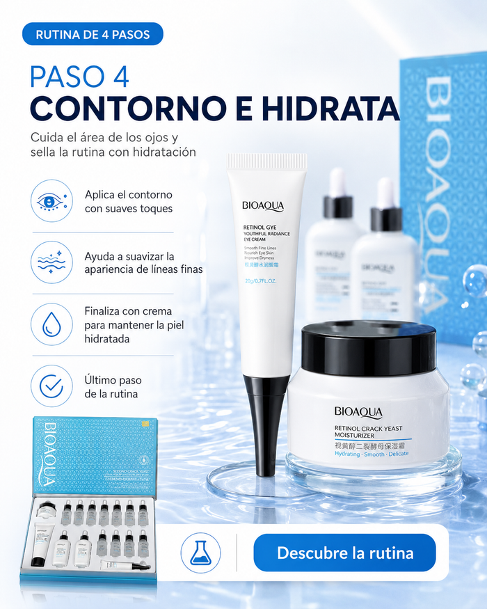Paso 4 hidratar rostro y contorno