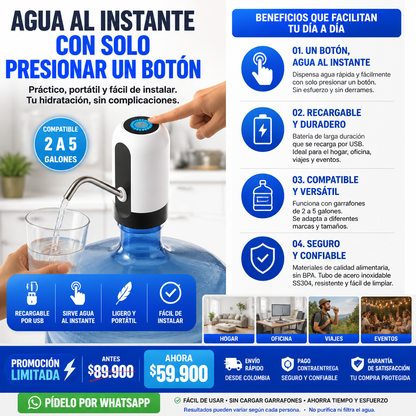 DISPENSADOR  DE AGUA ELÉCTRICO
